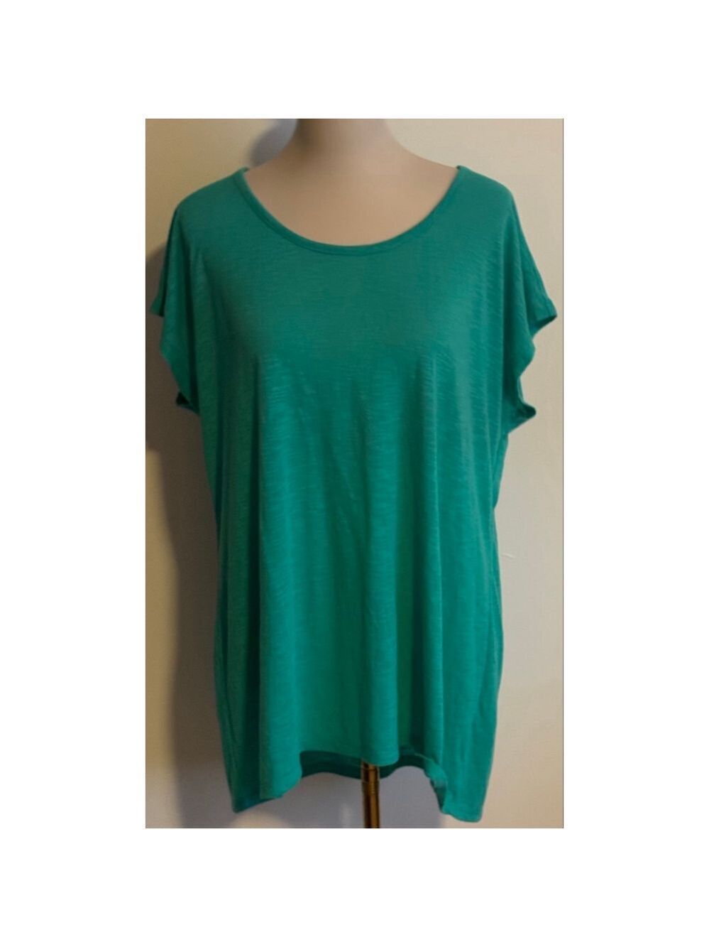 Women's Cato Teal Short Sleeve Tee Plus Size 18/20W